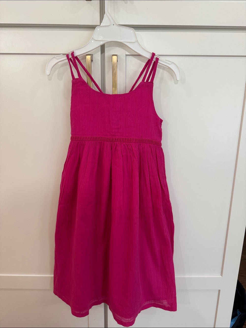 Old Navy Hot Pink Double-Strap Sundress 5T